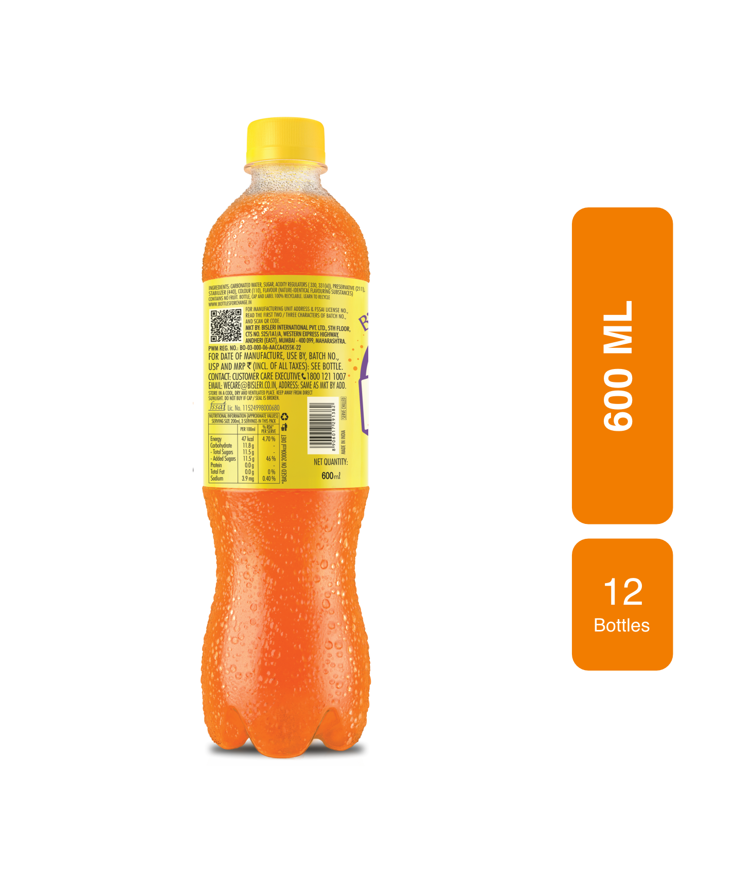 Bisleri POP 600 ML